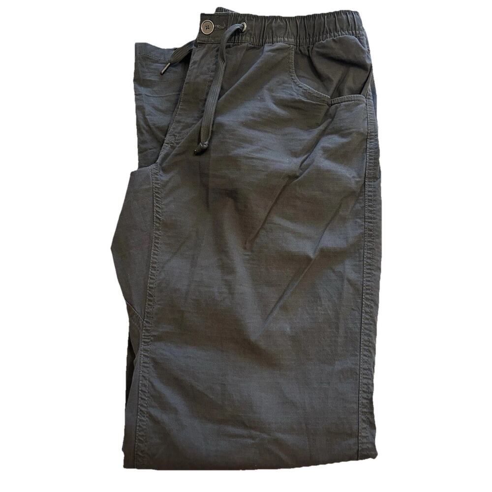 Bylt Pants Men’s Size XL Straight Gray Cargo Everyday Drawstring Elastic Waist